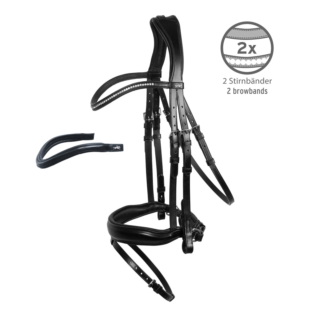 Shockemohle Stanford 'Wide' Snaffle Bridle - Snaffle Bridle - Kingdom Equestrian