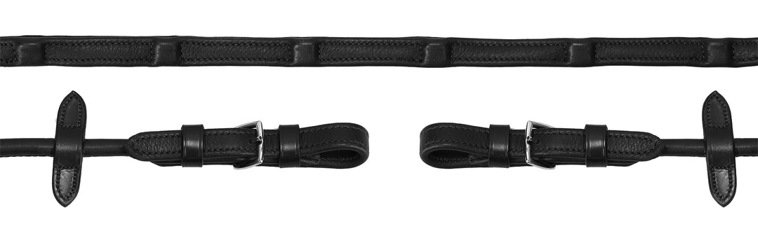 Schockemohle Durasoft Rolled Reins - Hook & Stud