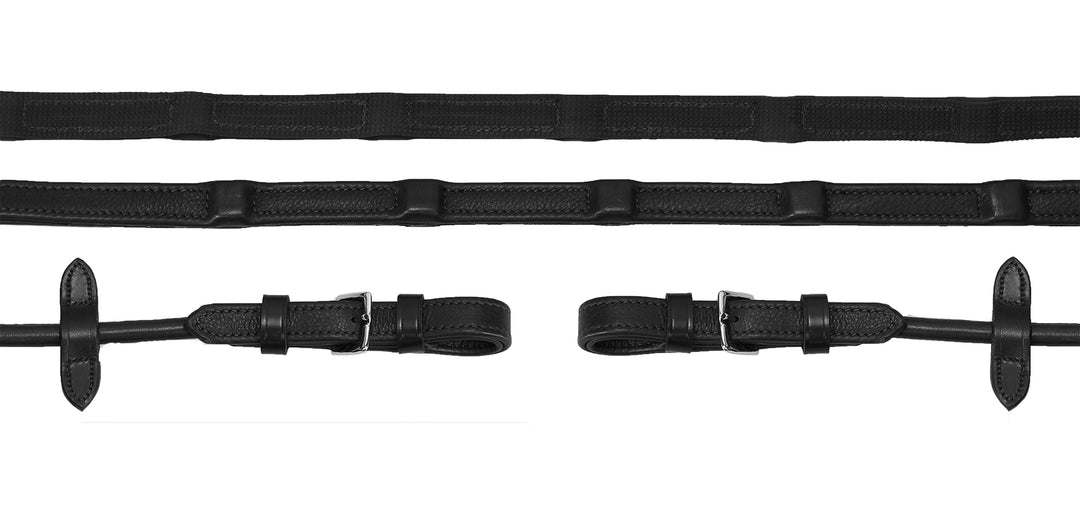 Schockemohle Durasoft Rolled Grip Reins - Hook & Stud