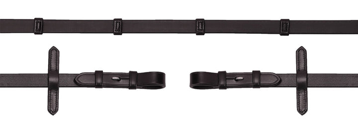Schockemohle Soft Rubber Reins With Stops - Reins - Kingdom Equestrian