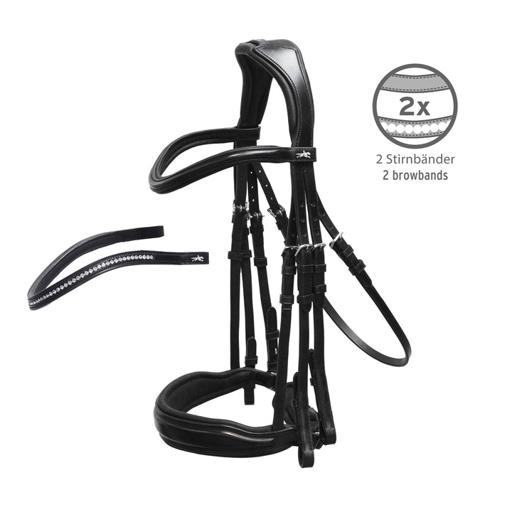 Shockemohle Milan Double Bridle - Double Bridle - Kingdom Equestrian