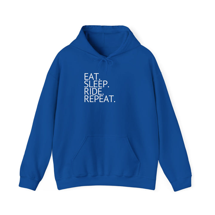 Eat. Sleep. Ride. Repeat. Hoodie - Hoodie - Kingdom Equestrian