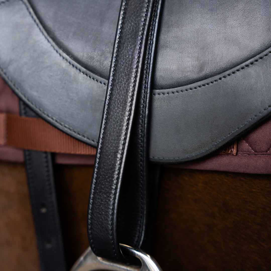 Imperial Riding Stirrup Leathers with Nylon Core - Black