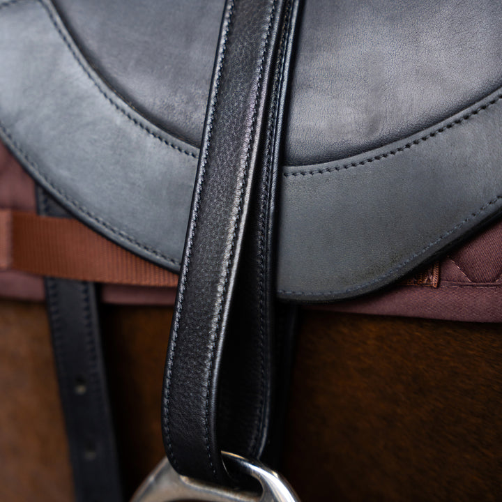 Imperial Riding Stirrup Leathers with Nylon Core - Black