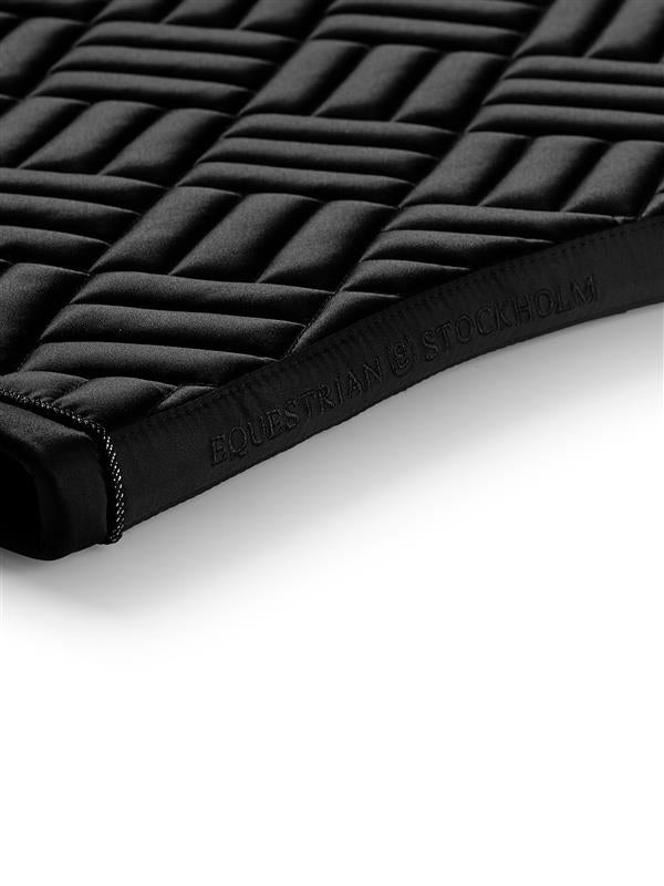 Equestrian Stockholm Modern Dressage Saddle Pad - Black - Dressage Saddle Pad - Kingdom Equestrian