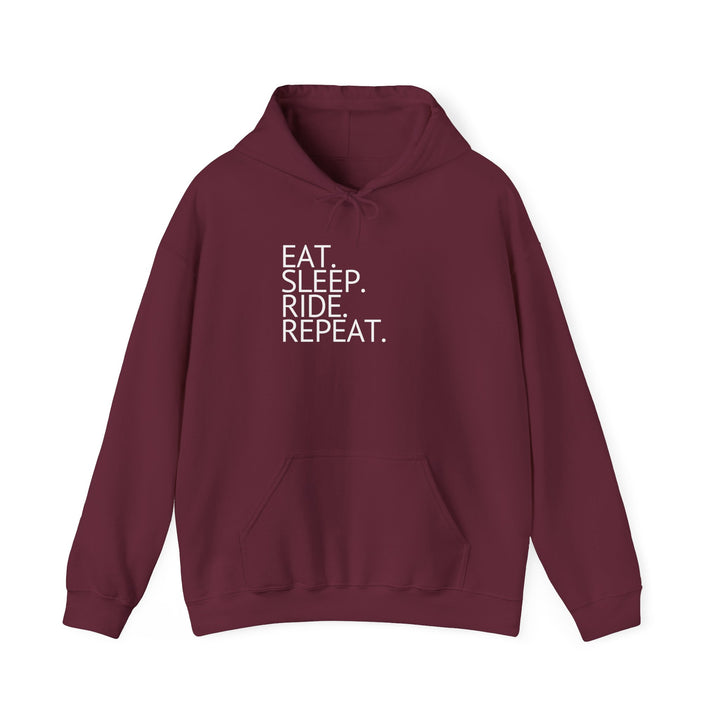 Eat. Sleep. Ride. Repeat. Hoodie - Hoodie - Kingdom Equestrian