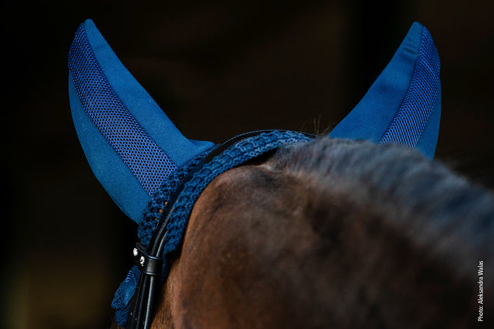 Schockemohle Air Silent Fly Veil/Ear Net - Fly Hood - Kingdom Equestrian