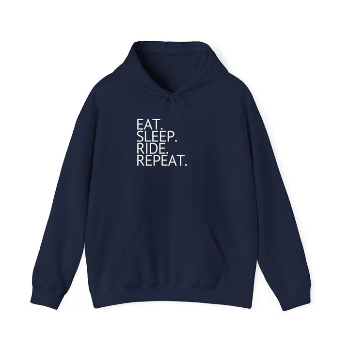 Eat. Sleep. Ride. Repeat. Hoodie - Hoodie - Kingdom Equestrian