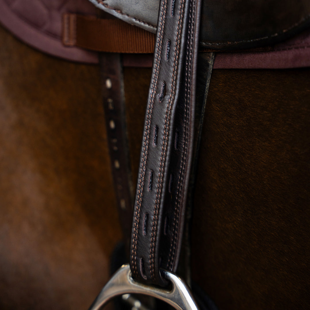 Imperial Riding Stirrup Leathers Monoleaf - Dark Brown