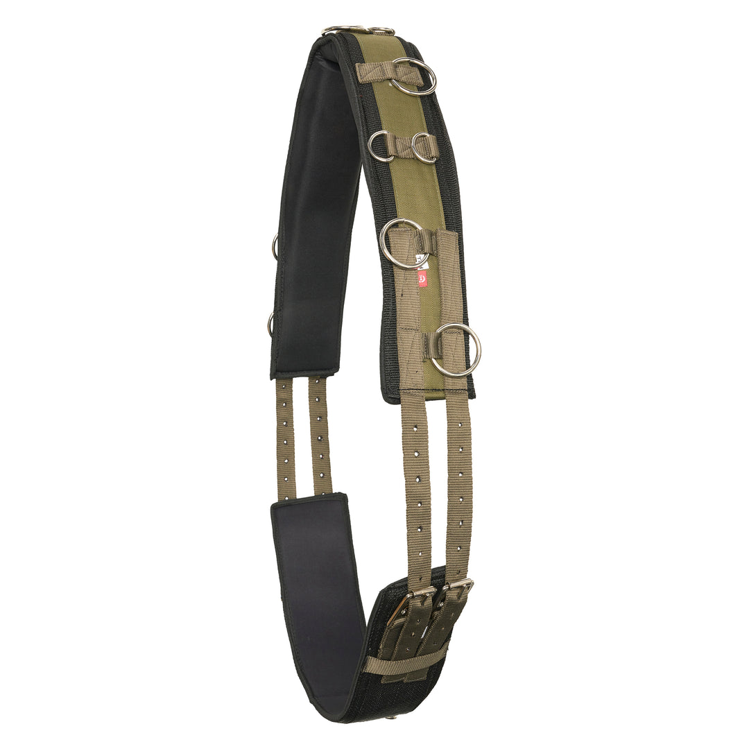 Imperial Riding Lunging Girth Deluxe Extra - Olive Green/Olive Green