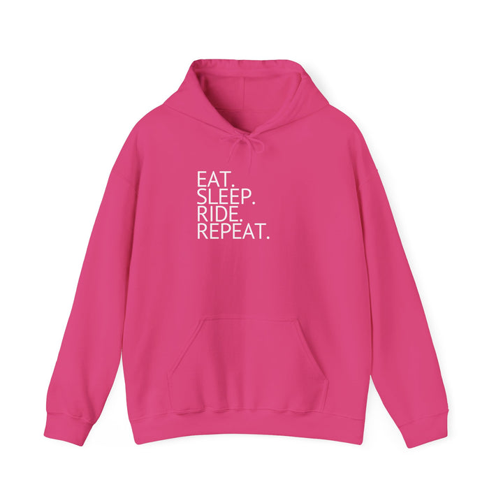 Eat. Sleep. Ride. Repeat. Hoodie - Hoodie - Kingdom Equestrian