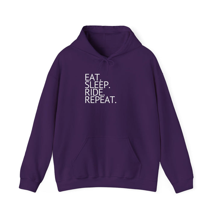 Eat. Sleep. Ride. Repeat. Hoodie - Hoodie - Kingdom Equestrian