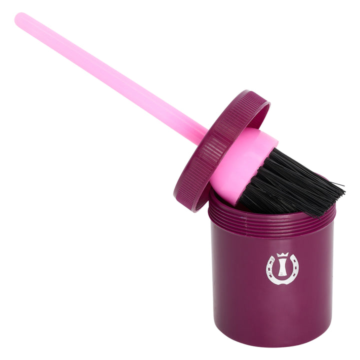 Imperial Riding Hoof Oil Brush with Container - Dark Flower