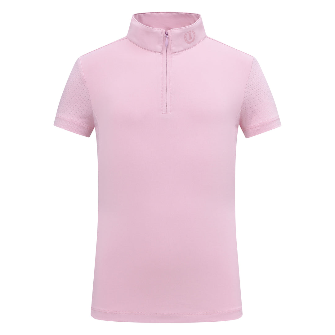 Imperial Riding Kids' Top - Jamy Mesh Short Sleeve - Candy Floss