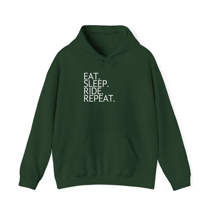 Eat. Sleep. Ride. Repeat. Hoodie - Hoodie - Kingdom Equestrian