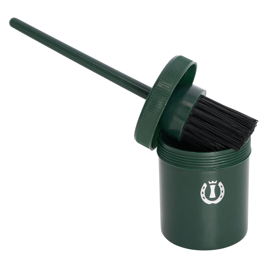Imperial Riding Hoof Oil Brush with Container - Forest Green