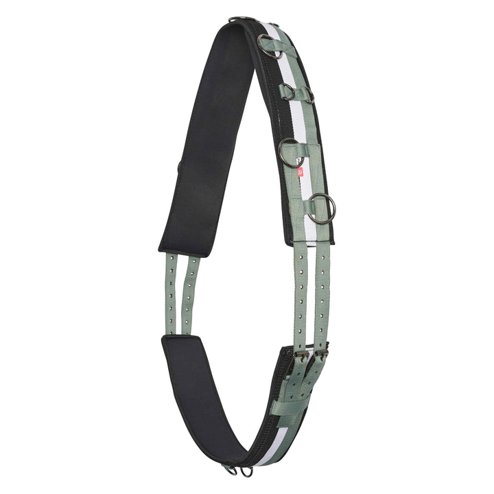 Imperial Riding Lunging Girth Deluxe Extra - Sage Green/White/Black