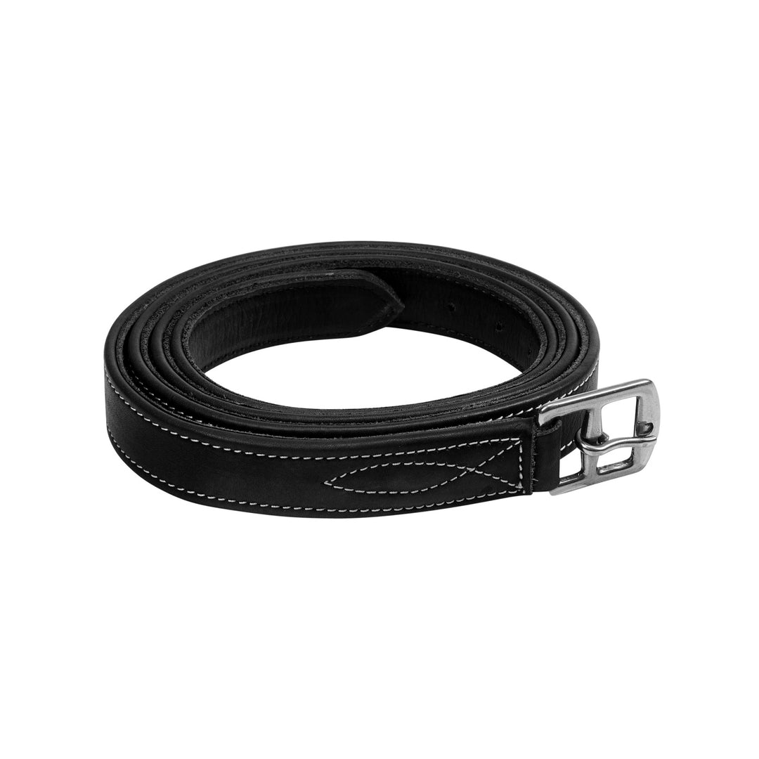 Equestro Double Stirrups Leather - Dark Brown