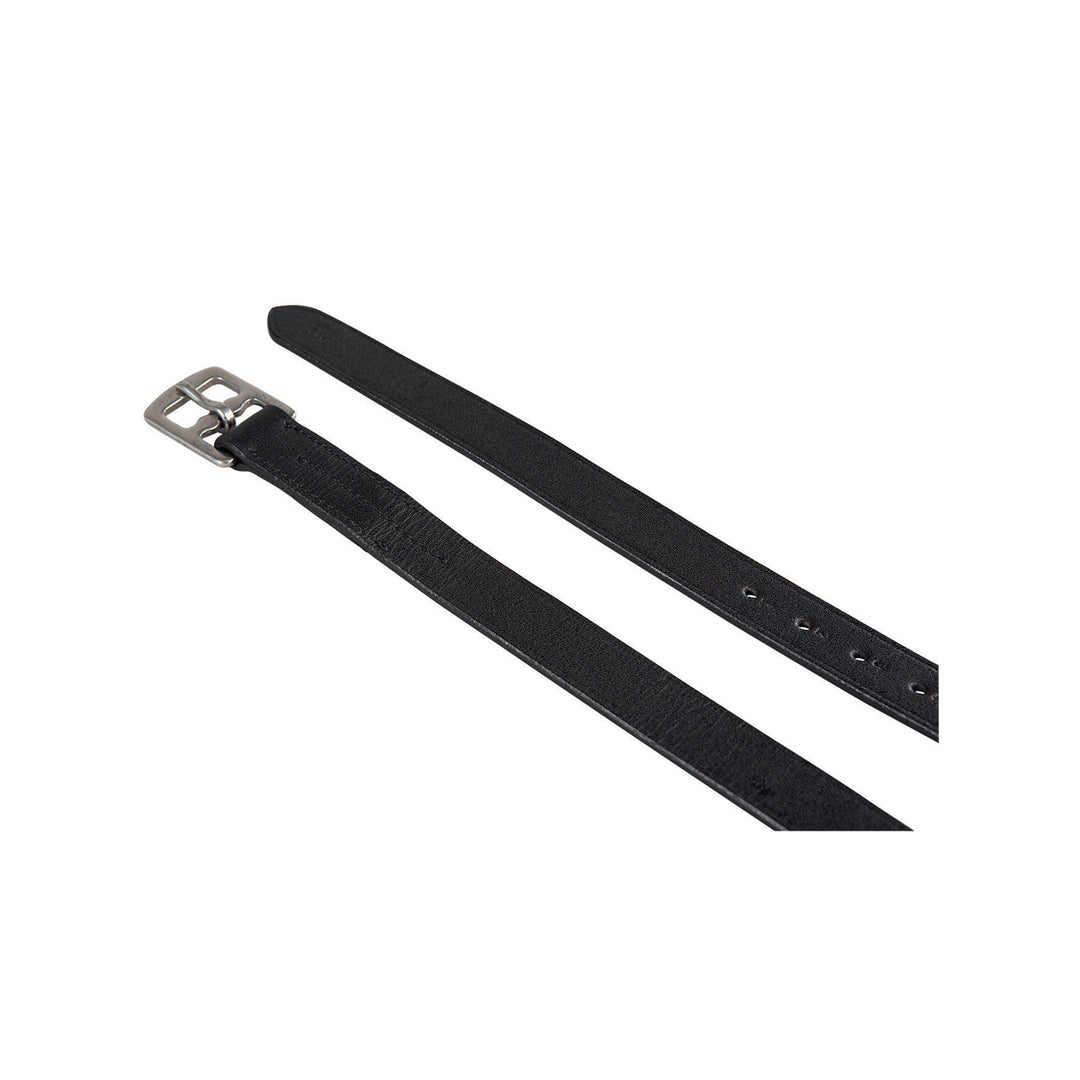 Equestro Chrome Stirrups Leather - Dark Brown