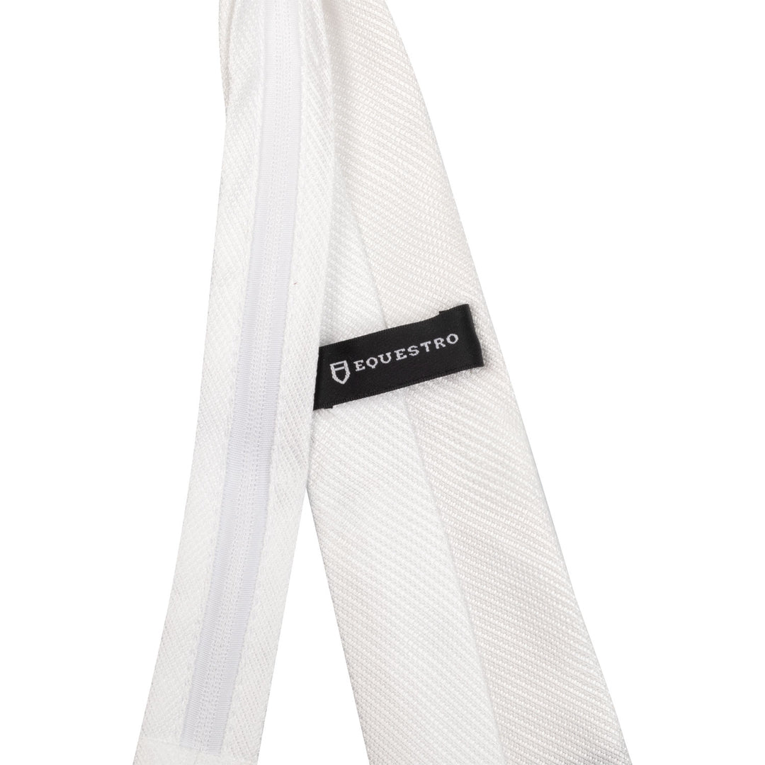 Equestro Honeycomb Competition Tie - White