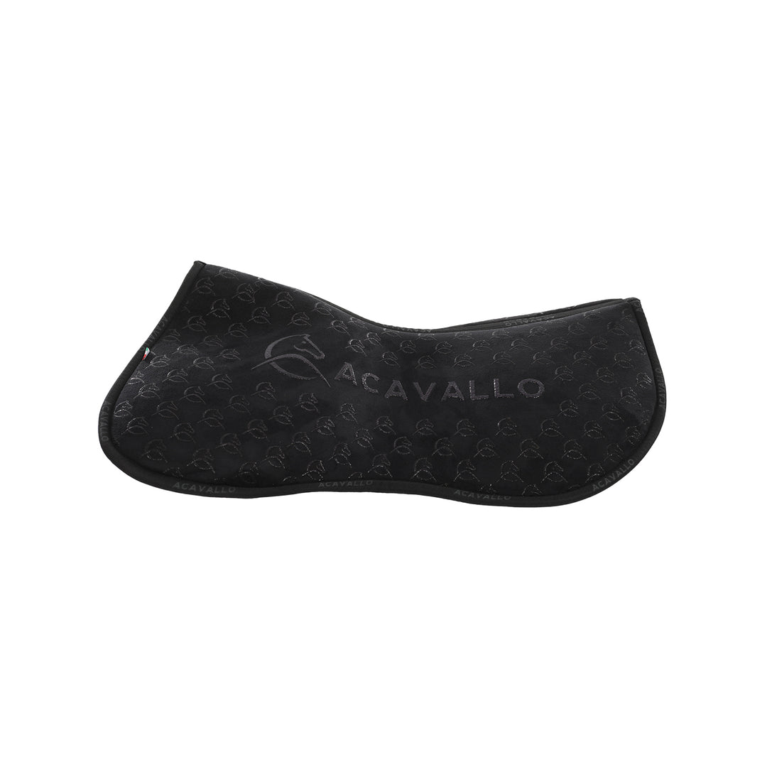 Acavallo Memory Foam Classic Suede Silicone Grip Half Pad - Black