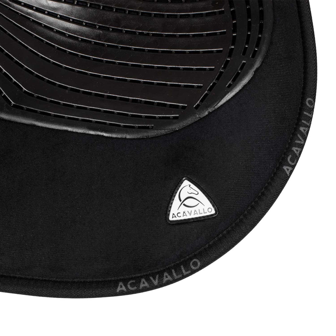 Acavallo Memory Foam Classic Gel Grip Half Pad - Standard - Black