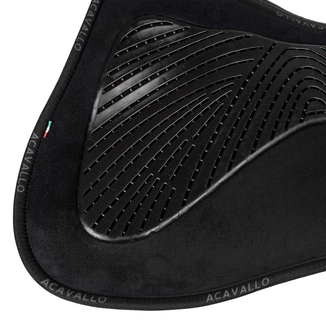 Acavallo Memory Foam Classic Gel Grip Half Pad - Standard - Black