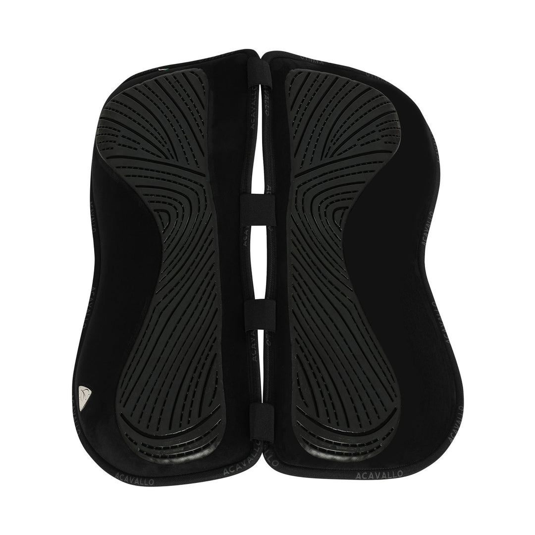 Acavallo Memory Foam Withers Free Gel Grip Half Pad - Standard - Black