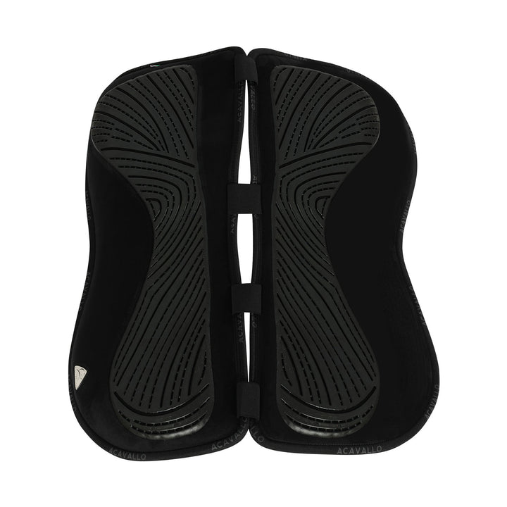 Acavallo Memory Foam Withers Free Gel Grip Half Pad - Standard - Black