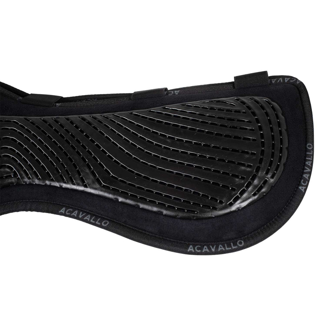 Acavallo Memory Foam Withers Free Gel Grip Half Pad - Close Contact - Black