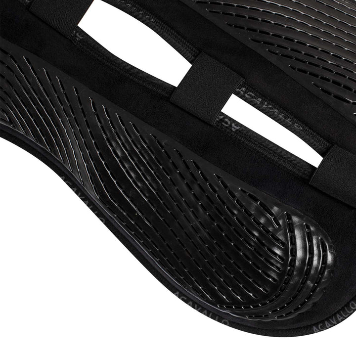 Acavallo Memory Foam Withers Free Gel Grip Half Pad - Close Contact - Black