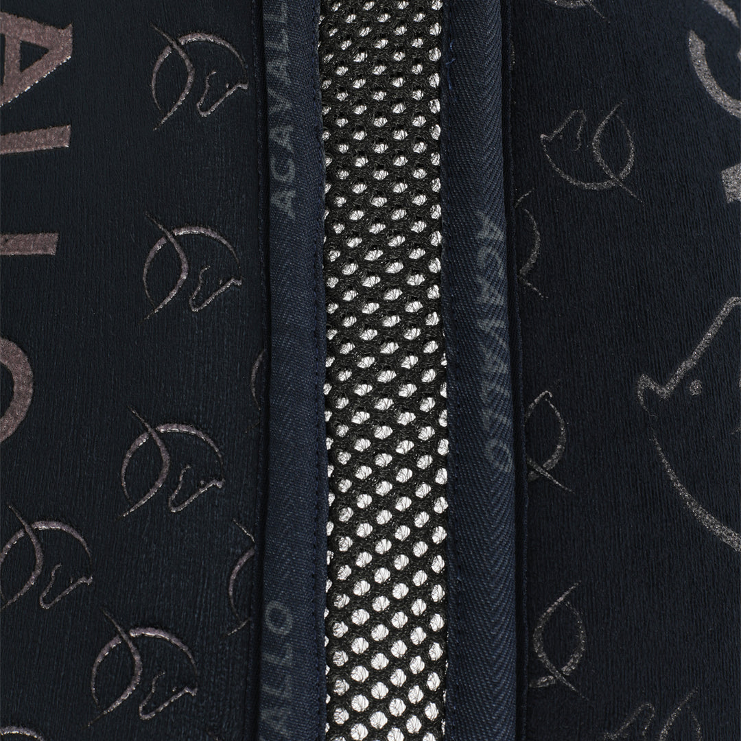 Acavallo Memory Foam 3D Spacer Silicone Grip Half Pad - Jumping - Blue