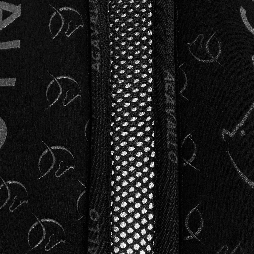 Acavallo Memory Foam 3D Spacer Silicone Grip Half Pad - Jumping - Black