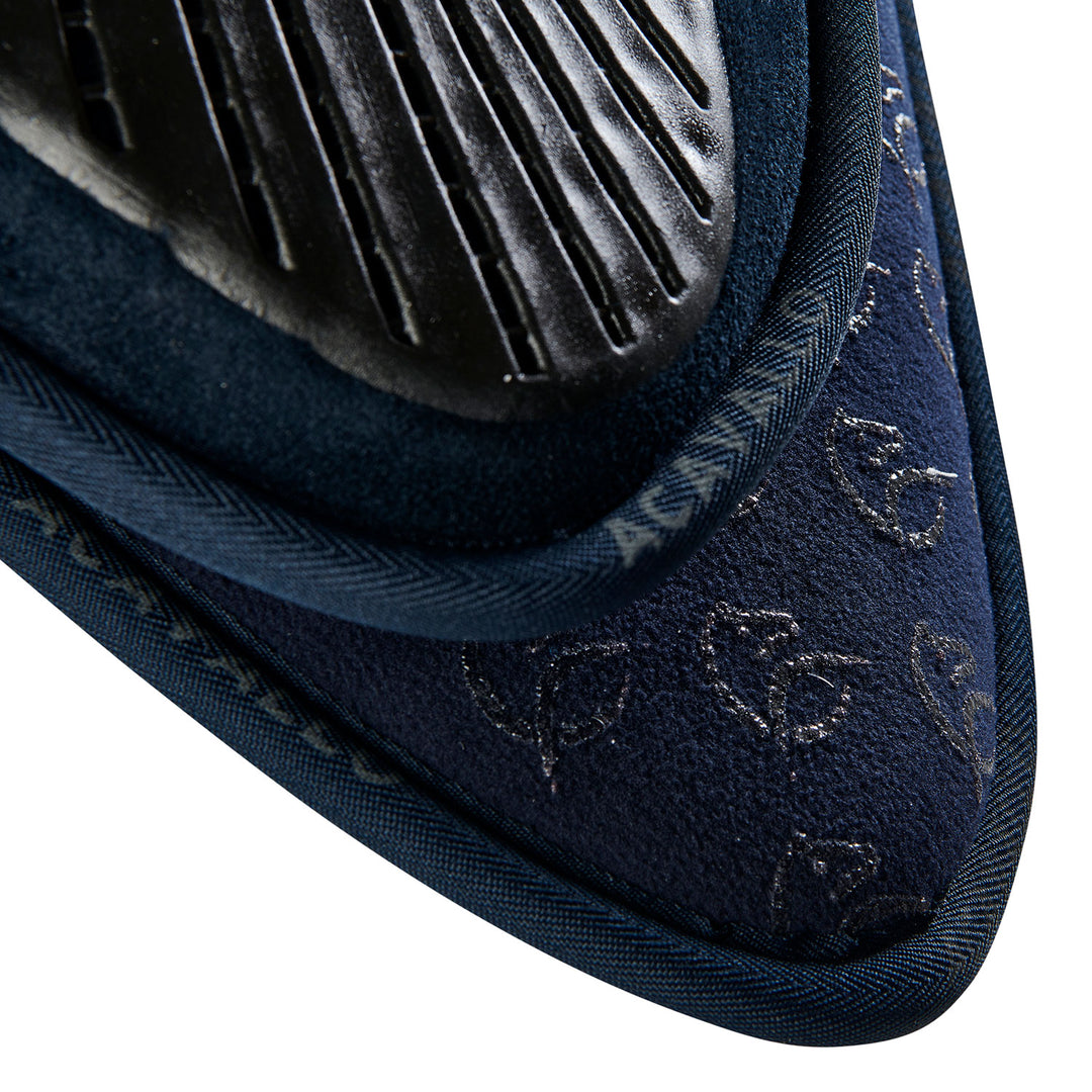 Acavallo Memory Foam 3D Spacer Double Sided Grip Half Pad - Jumping - Blue