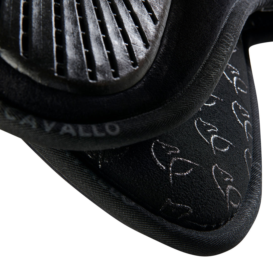 Acavallo Memory Foam 3D Spacer Double Sided Grip Half Pad - Jumping - Black