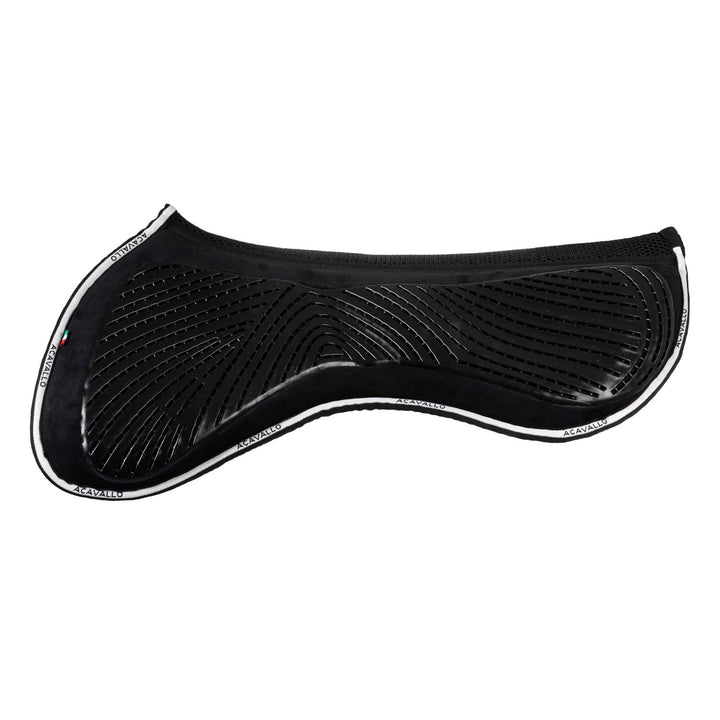 Acavallo Memory Foam 3D Spacer Gel Grip Half Pad - Jumping - Black