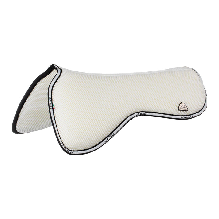 Acavallo Memory Foam 3D Spacer Half Pad - Jumping - White