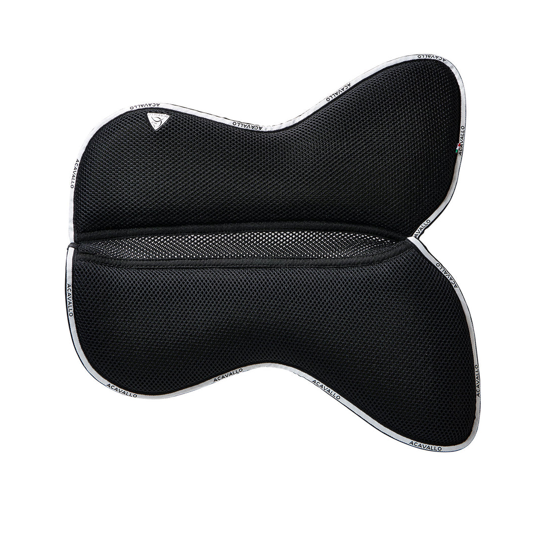 Acavallo Memory Foam 3D Spacer Half Pad - Jumping - Black