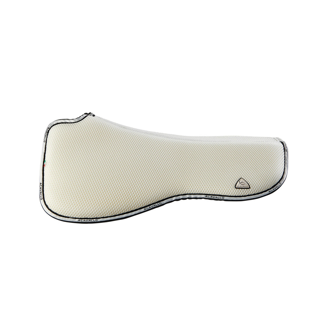 Acavallo Memory Foam 3D Spacer Half Pad - Dressage - White
