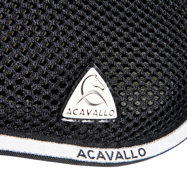 Acavallo Memory Foam 3D Spacer Microfleece Half Pad - Jumping - Black