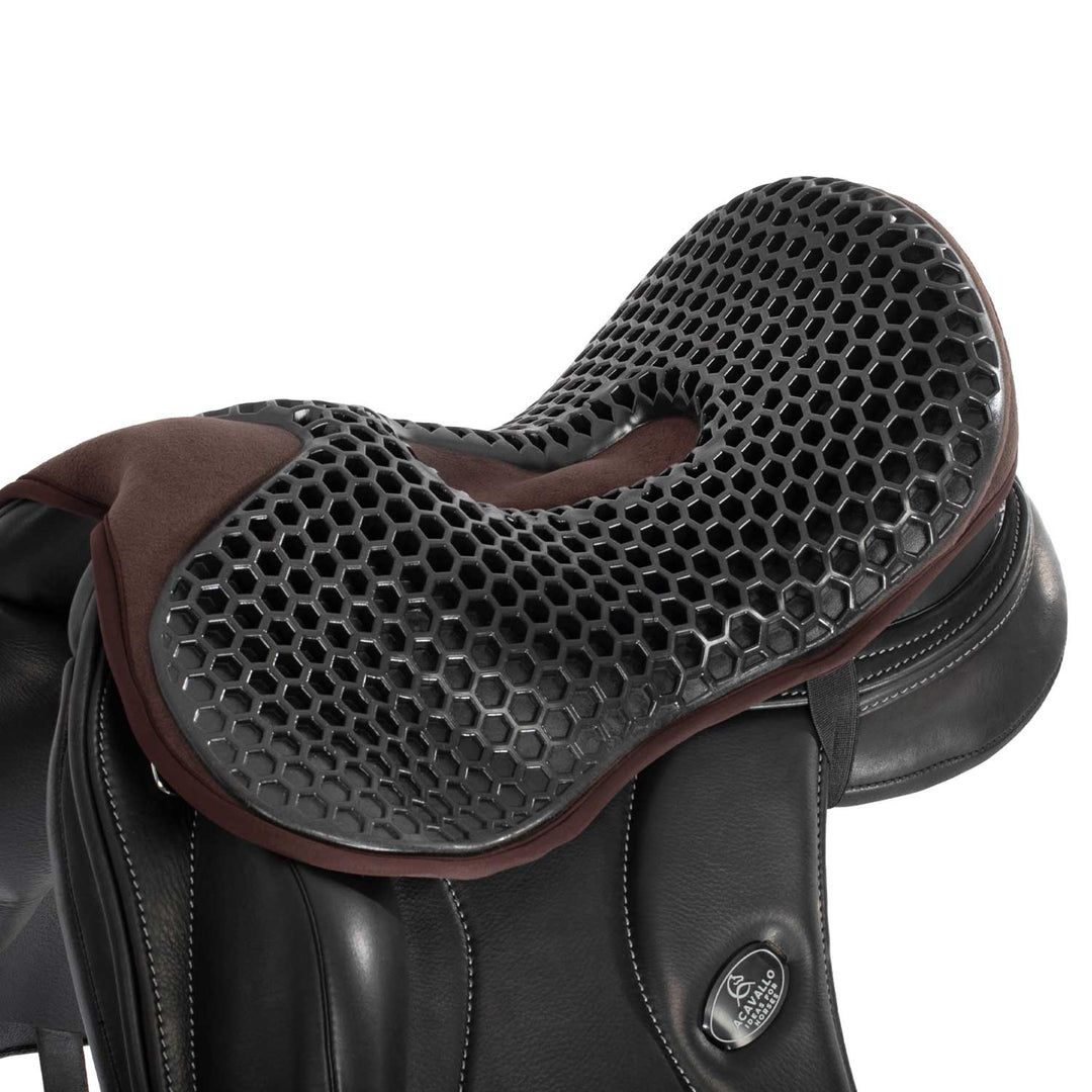 Acavallo Ortho-Pubis Seat Saver Hexagonal Gel-Out Dri-Lex 20mm - Brown