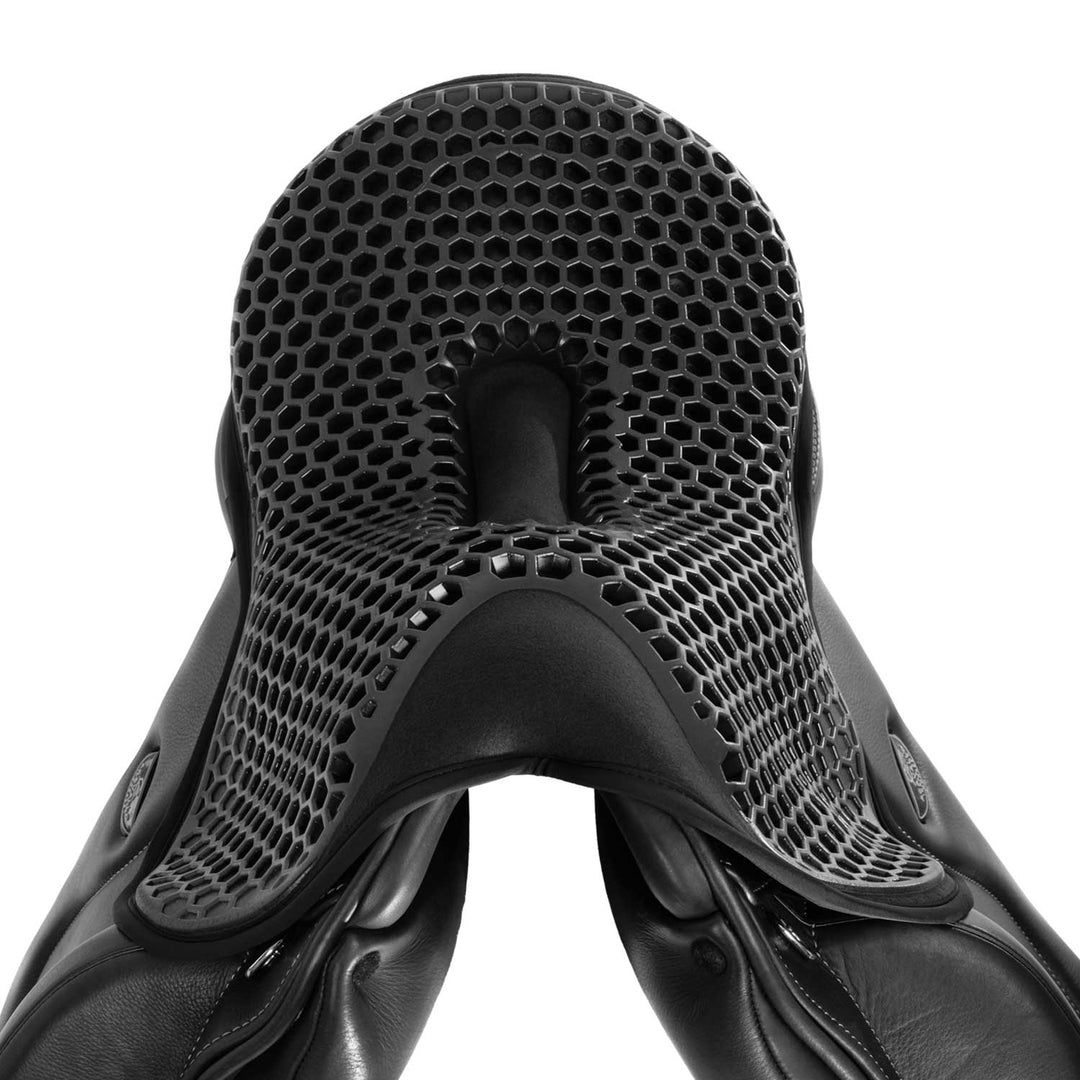 Acavallo Ortho-Pubis Seat Saver Hexagonal Gel-Out Dri-Lex 20mm - Black
