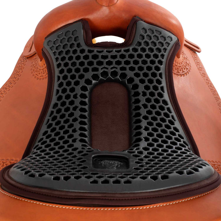 Acavallo Ortho-Pubis Seat Saver Hexagonal Gel-Out Dri-Lex 20mm - Brown