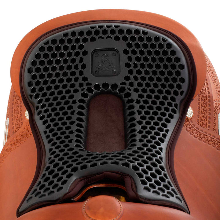 Acavallo Ortho-Pubis Seat Saver Hexagonal Gel-Out Dri-Lex 20mm - Brown