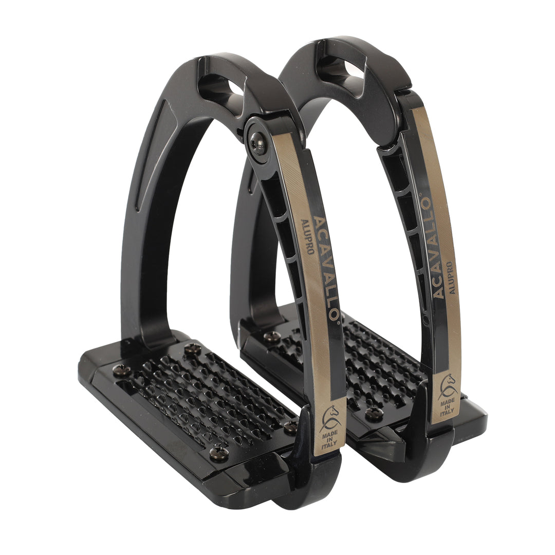 Acavallo Arena Alupro Stirrups - Total Black