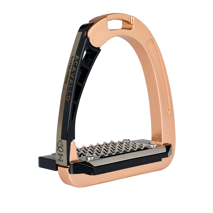 Acavallo Arena Alupro Junior Stirrups - Rose Gold