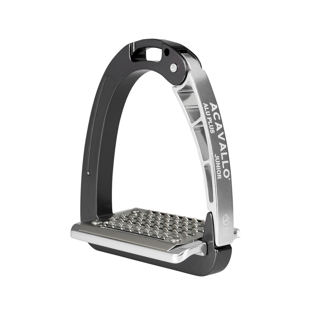 Acavallo Arena Aluplus Junior Stirrups - Charcoal