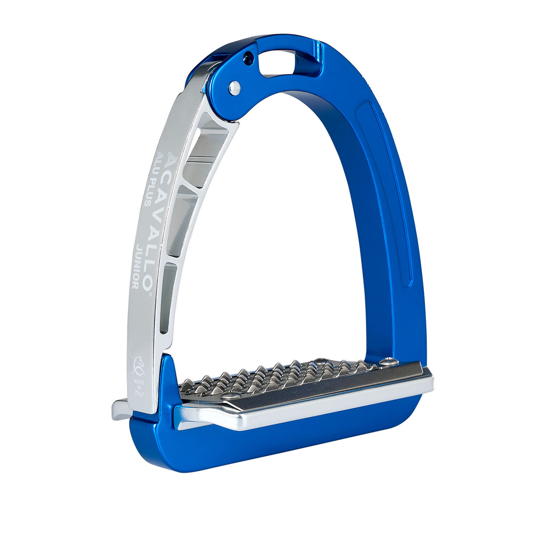 Acavallo Arena Aluplus Junior Stirrups - Blue