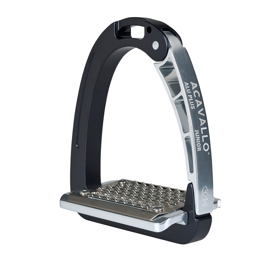 Acavallo Arena Aluplus Junior Stirrups - Black