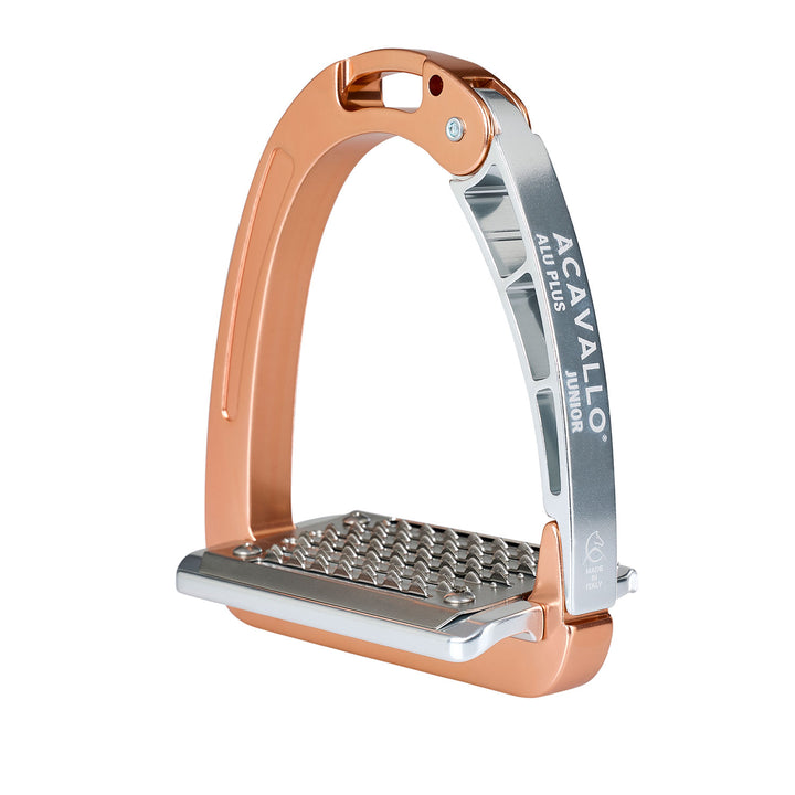 Acavallo Arena Aluplus Junior Stirrups - Rose Gold